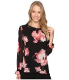 Ellen Tracy - Keyhole Long Sleeve Blouse