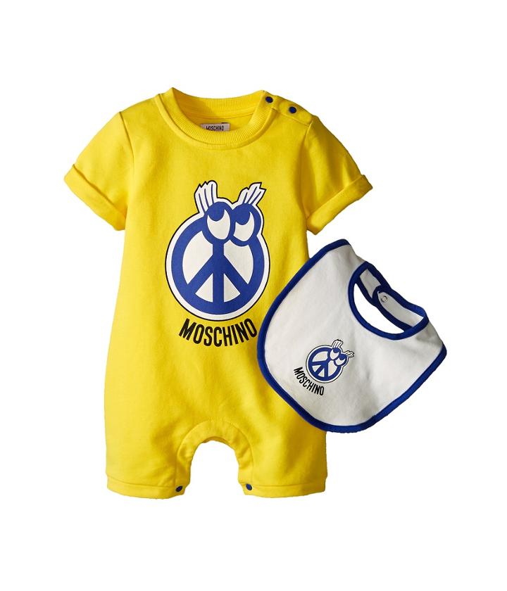 Moschino Kids - Romper And Bib Gift Box