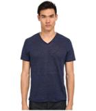 Vince - Short Sleeve Linen V-neck T-shirt