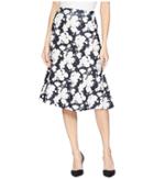 Nally &amp; Millie - Black/white Floral Printed Skirt