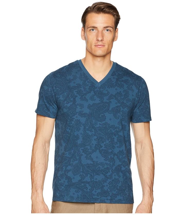 Etro - Faded Paisley V-neck T-shirt