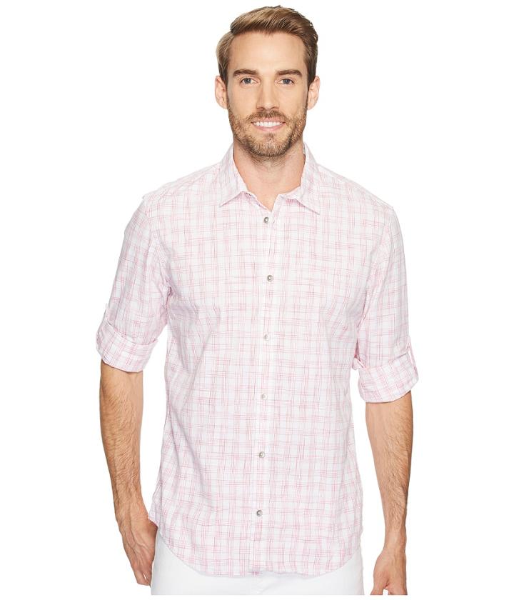 Calvin Klein Jeans - Space Dye Roll-tab Button Down