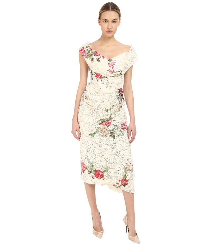 Vivienne Westwood - Lotus Flower Lace Cocotte Red Carpet Dress