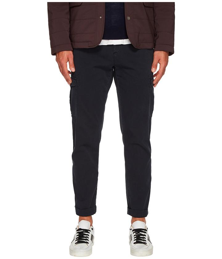 Eleventy - Slim Fit Stretch Cotton Cargo Pants