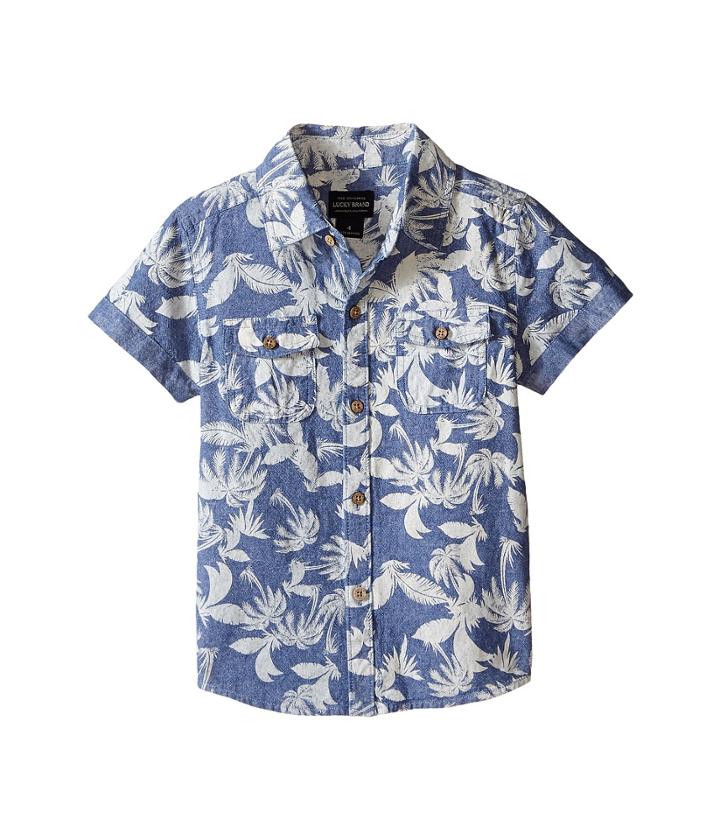 Lucky Brand Kids - Pattern Short Sleeve Woven Top