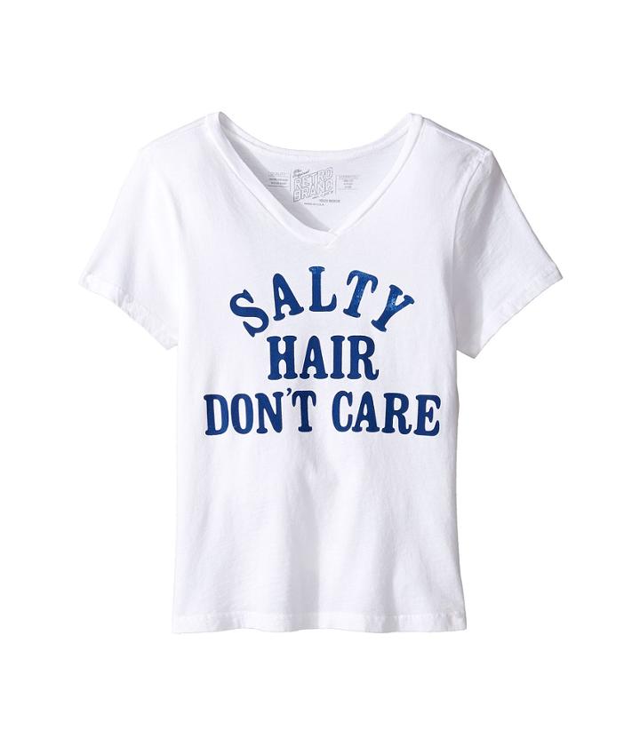 The Original Retro Brand Kids - Salty Hair Don't Care V-neck Tee