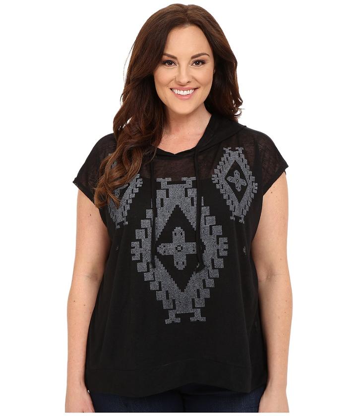 Roper - Plus Size 0221 Sheer Poly Slub Jersey Hoodie