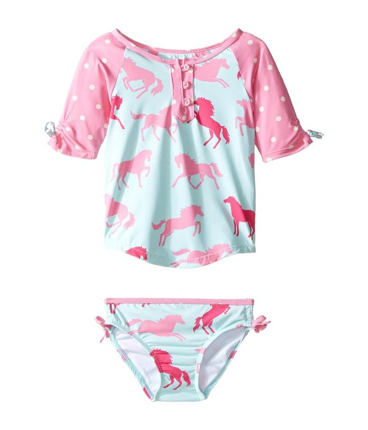 Hatley Kids - Ponies Polka Dots Rashguard Set