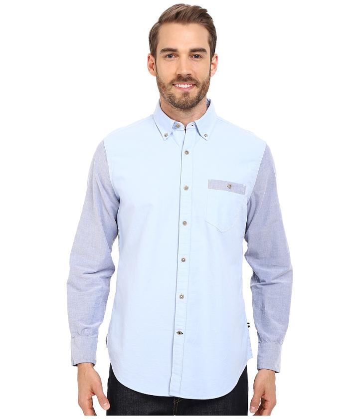 Nautica - Slim Fit Color Blocked Oxford Shirt
