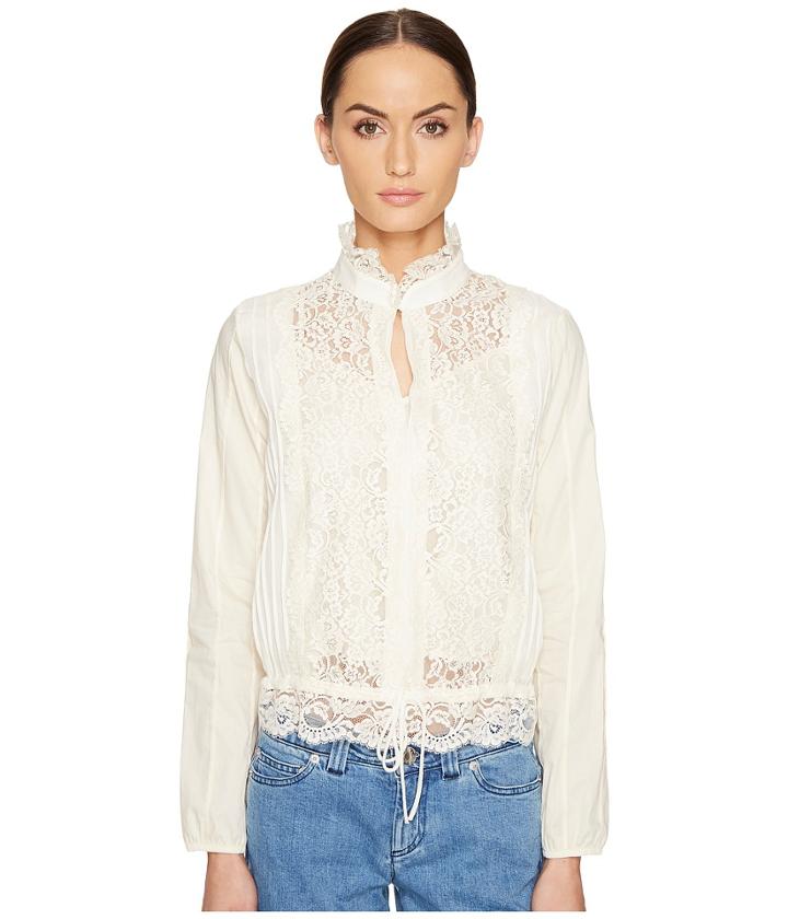 See By Chloe - Lace Front Blouse