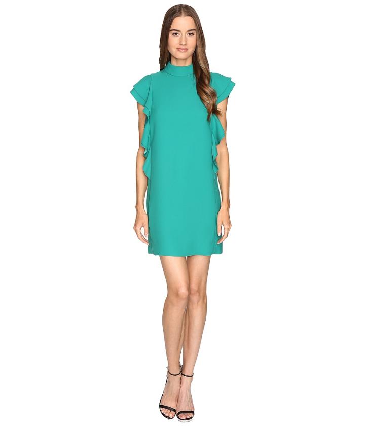 Kate Spade New York - Satin Crepe Flutter Sleeve Dress