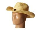 San Diego Hat Company Pbc2441 Woven Paper Cowboy W/ Coconut Trim Detail