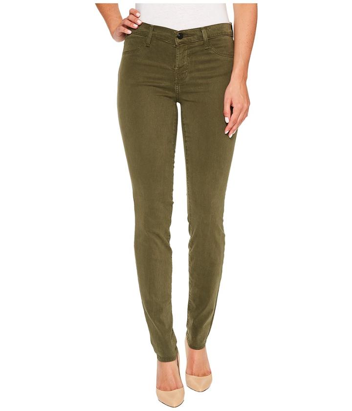 J Brand - Mid-rise Super Skinny In Malachite