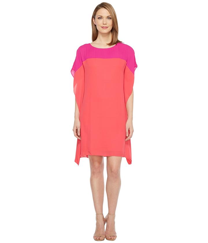 Tribal - Crepe Color Block Caftan Dress