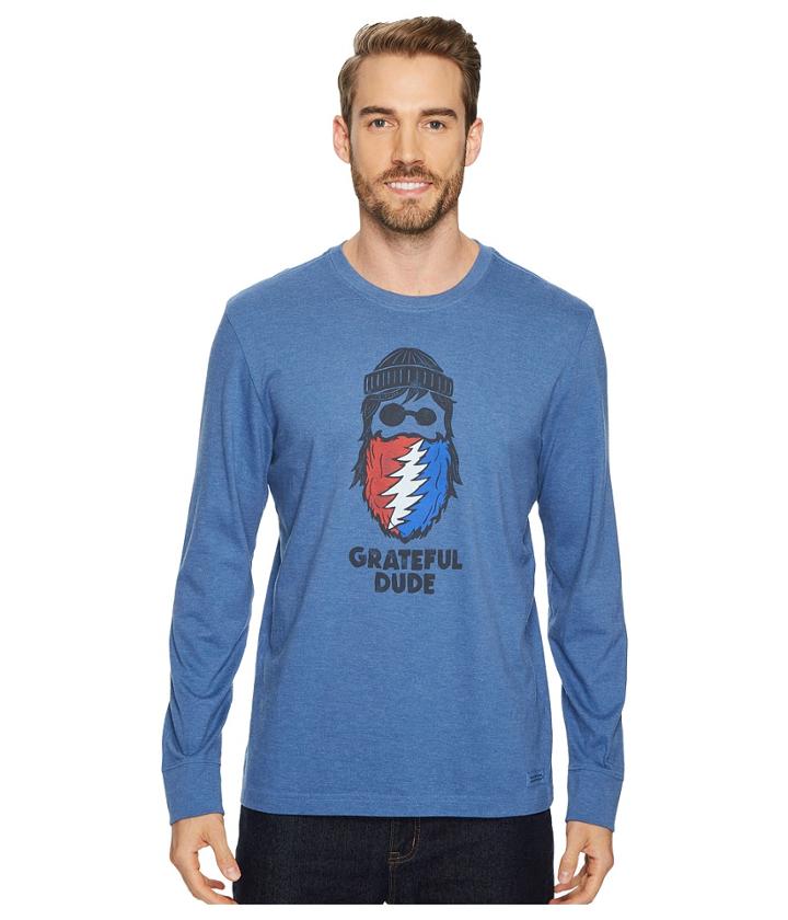 Life Is Good - Grateful Beard Long Sleeve Crusher Tee