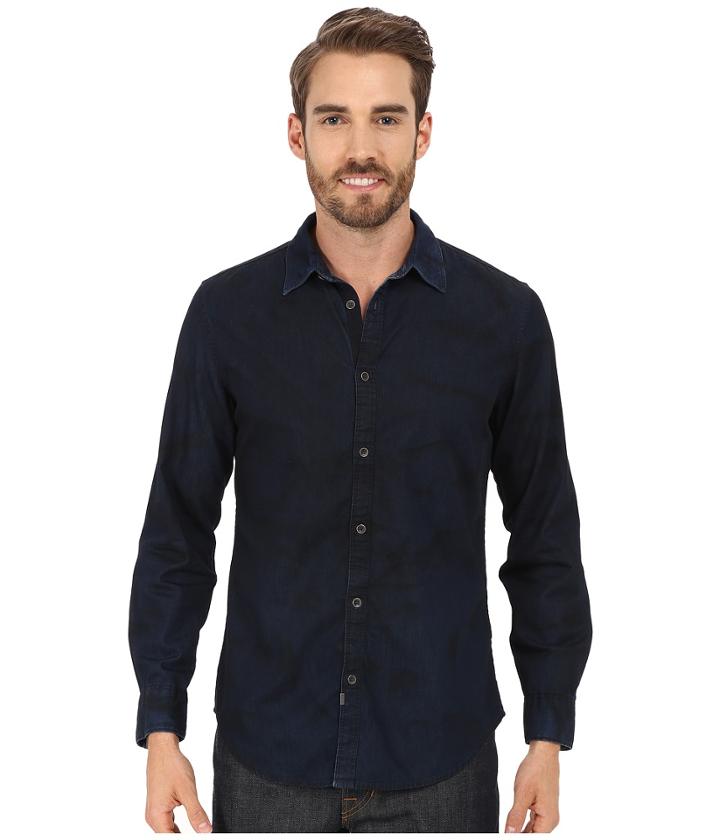 Calvin Klein Jeans - Dark Spray Wash Denim Shirt