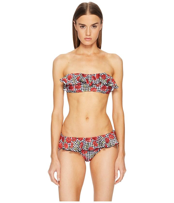 Moschino - Cherry Print Ruffle Bikini