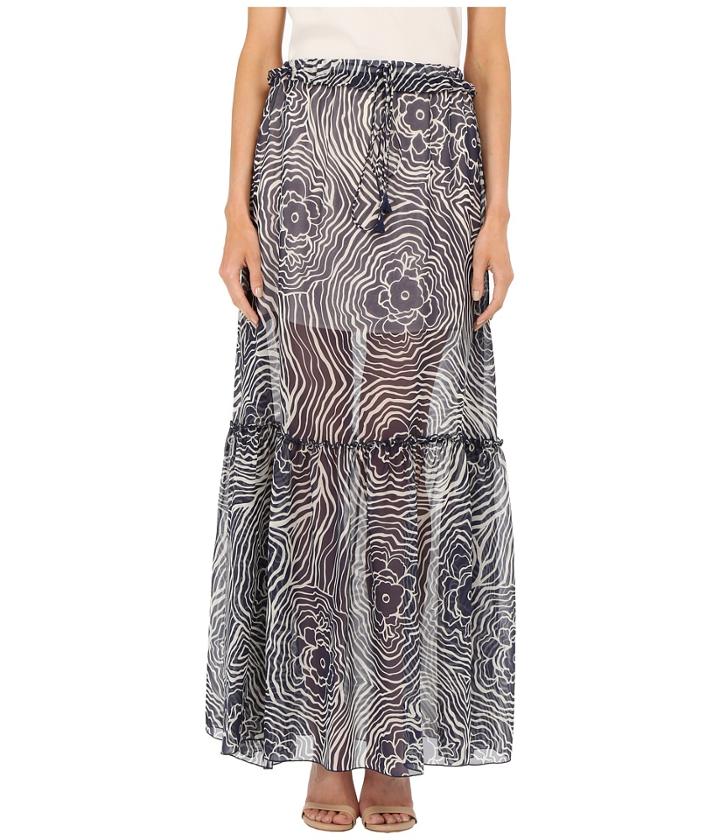 See By Chloe - Floral Waves On Silk Georgette Skirt