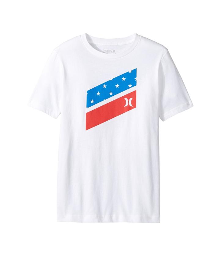 Hurley Kids - Icon Slash Flag Fill Short Sleeve Tee