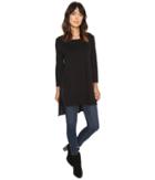 Michael Stars - Cotton Supima Slub Scoop Neck Tunic W/ Side Slits
