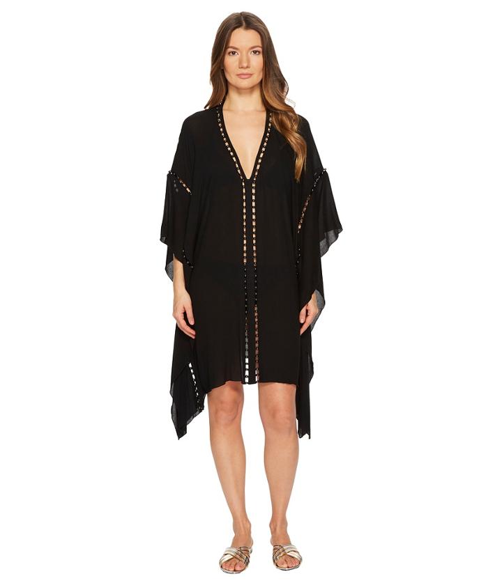 Jonathan Simkhai - Crepe Studded V-neck Caftan Cover-up