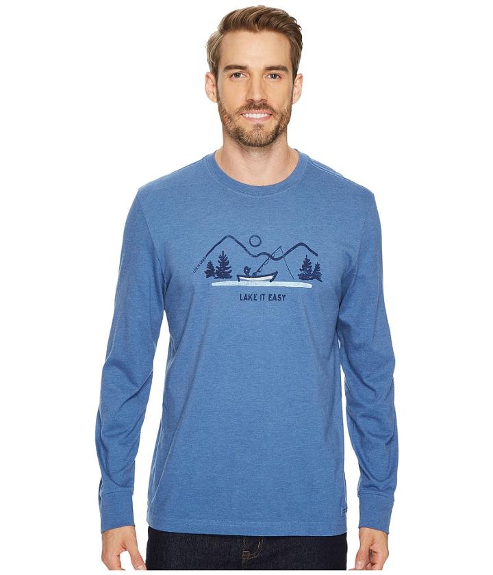Life Is Good - Lake It Easy Long Sleeve Crusher Tee