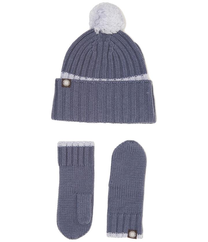 Ugg Kids - Ribbed Tip Cuff Hat/mitten Set