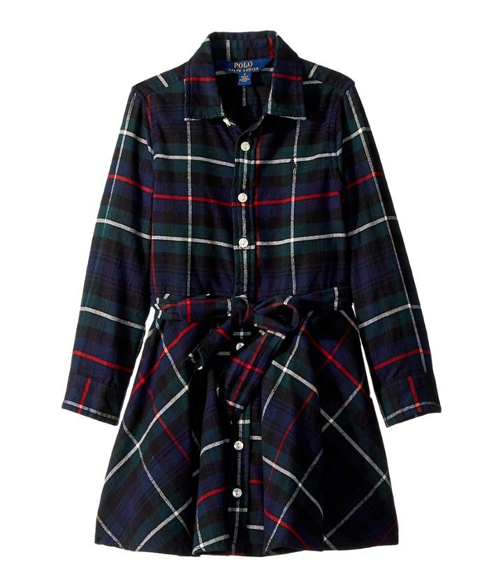 Polo Ralph Lauren Kids - Tartan Flannel Cotton Dress
