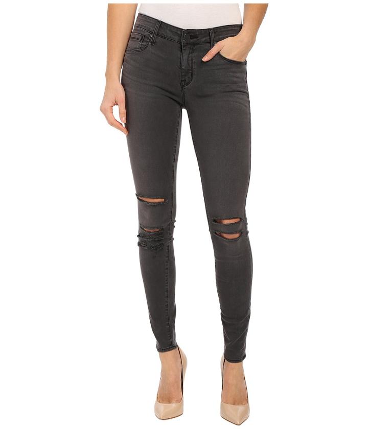 Parker Smith - Kam Skinny Jeans In Pewter Destroy