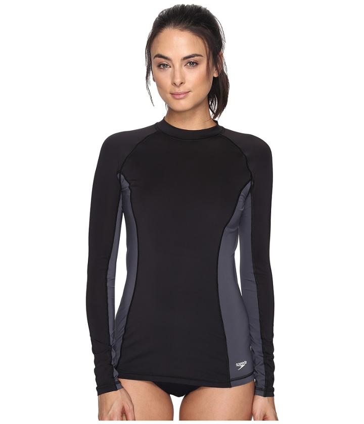 Speedo - Solid Long Sleeve Rashguard