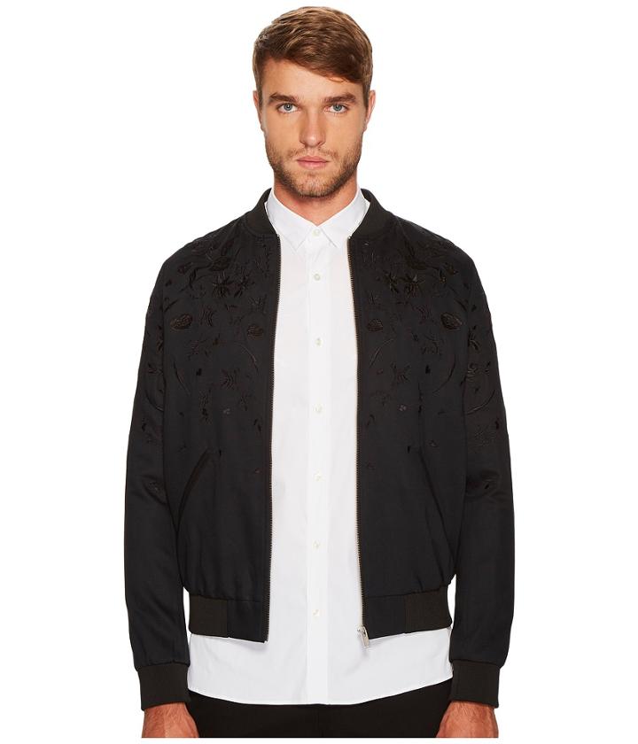 The Kooples - Flower-embroidered Bomber Jacket
