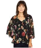 Karen Kane - V-neck Flare Sleeve Top