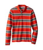 Lacoste Kids - Long Sleeve Bold Striped Heavy Pique Polo