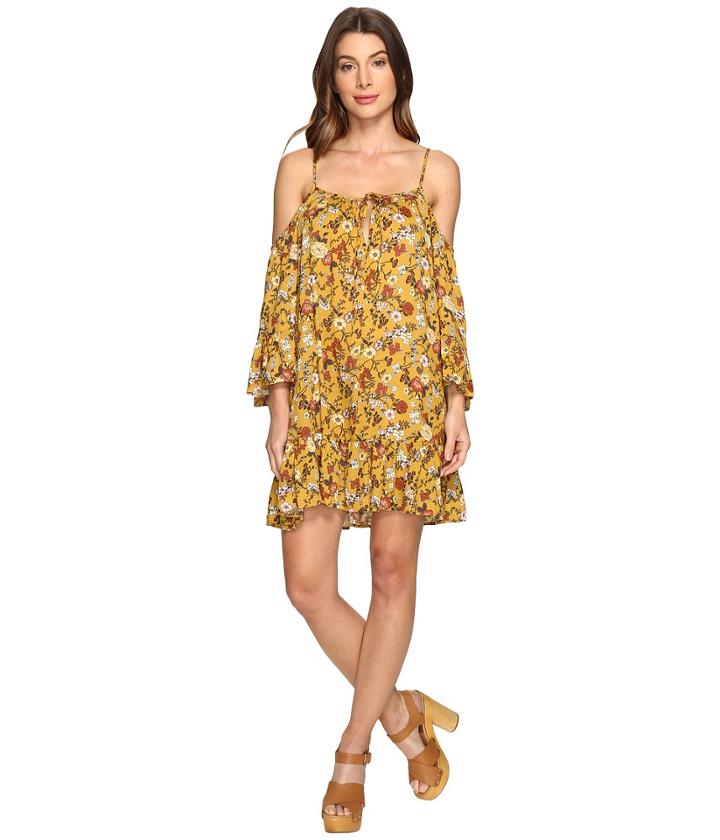 Brigitte Bailey - Josey Cold Shoulder Bell Sleeve Dress