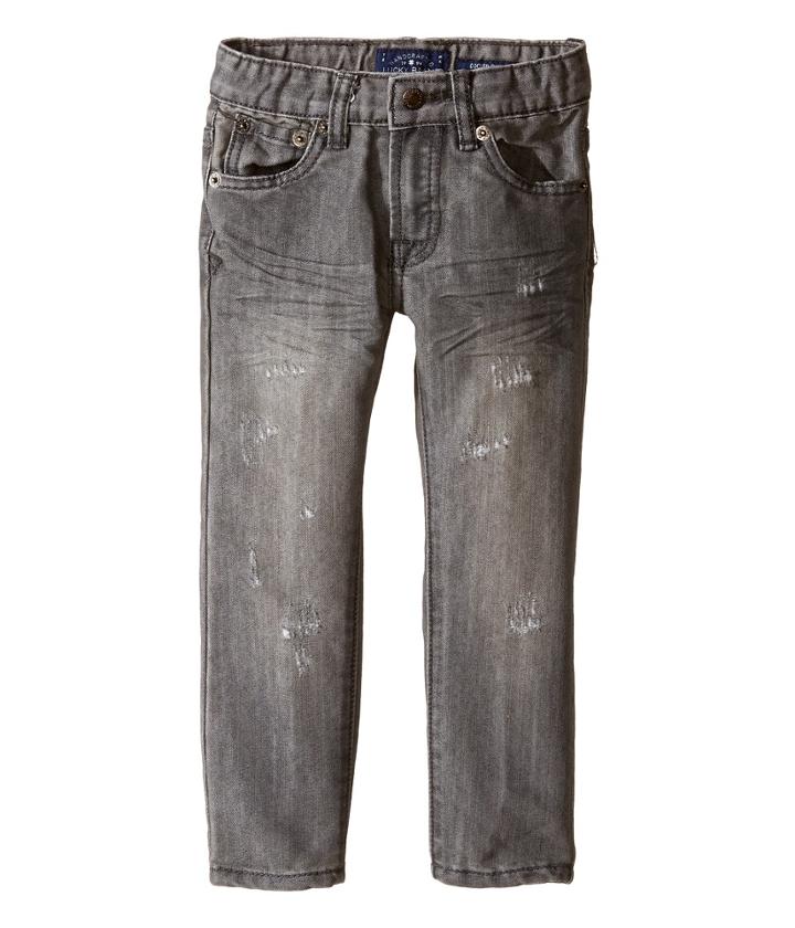 Lucky Brand Kids - Five-pocket Jeans W/ Patches In Griffin