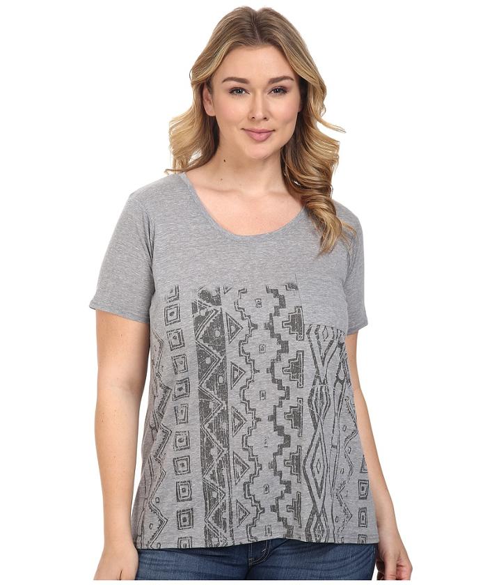 Roper - Plus Size 0428 Heather Jersey Boyfriend Tee