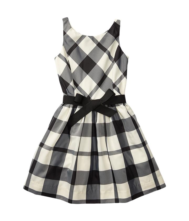 Polo Ralph Lauren Kids - Poly Taffeta Plaid Fit And Flare Dress