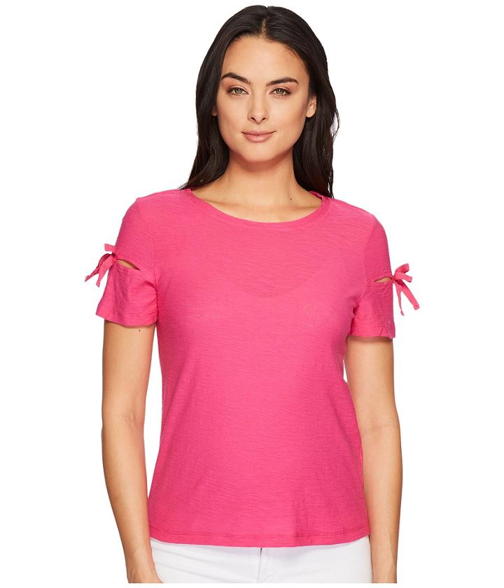Cece - Short Sleeve Knit Top W/ Bows
