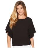 Vince Camuto - Drop Shoulder Tiered Sleeve Textured Blouse