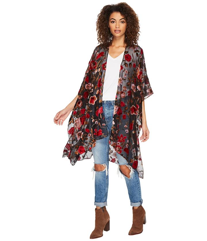 Michael Stars - Cosmic Velvet Floral Ruana