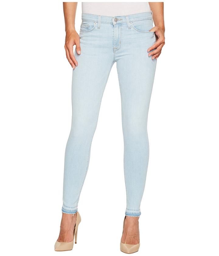 Hudson - Nico Mid-rise Ankle Super Skinny W/ Released Hem Five-pocket Jeans In Bliss
