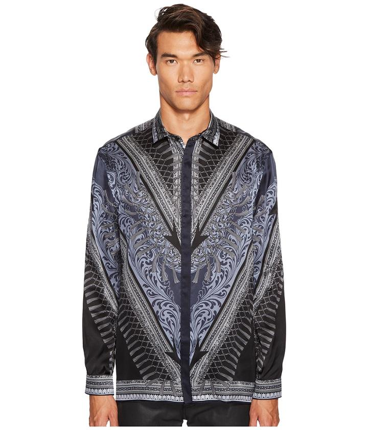 Versace Collection - Silk Tassel Print Button Down