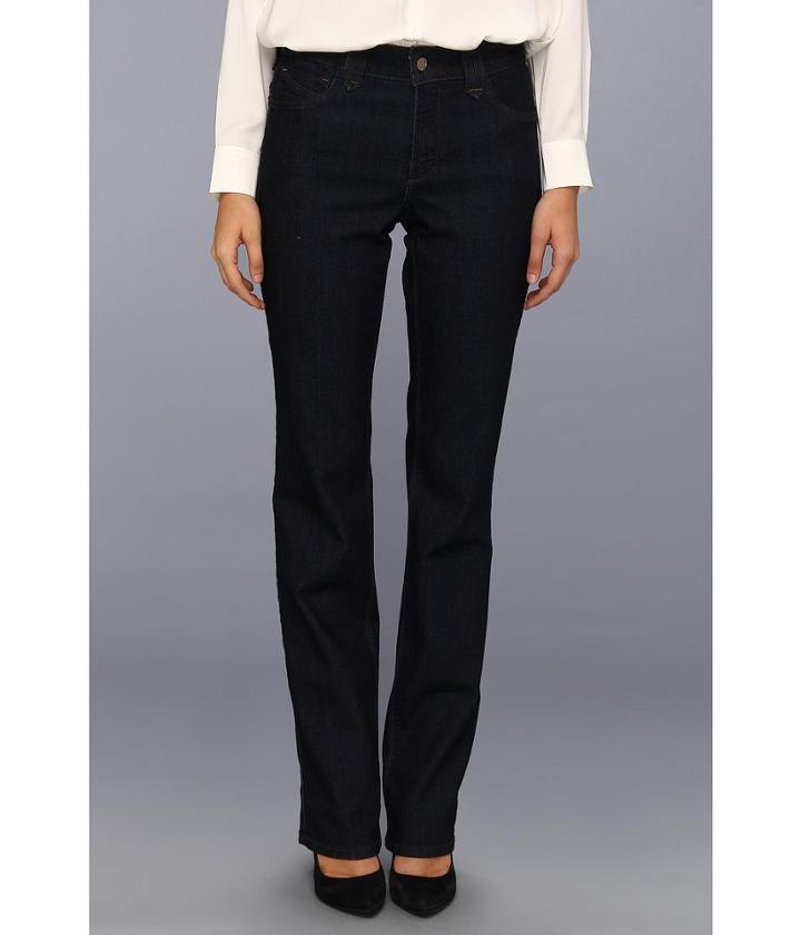 Nydj Hayden Straight Leg Long Inseam In Dark Enzyme
