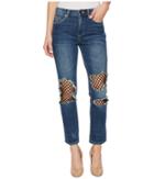 Blank Nyc - High-rise Crop Straight Leg With Mesh Backed Rips In Happy Dust