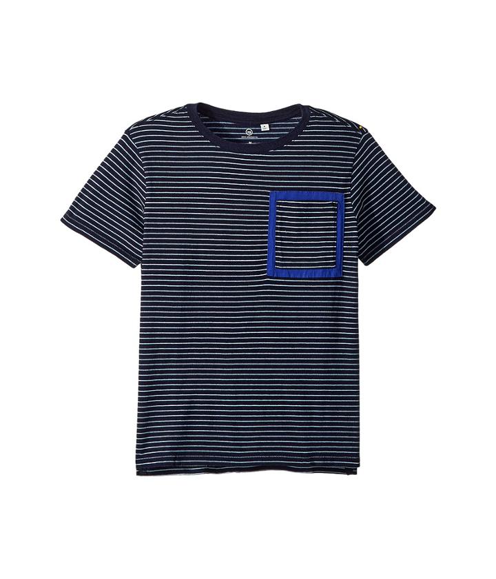 Ag Adriano Goldschmied Kids - Slater Striped Pocket Tee