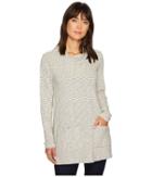 Mod-o-doc - Mini Zigzag Stripe Twisted Neck Tunic With Front Pockets