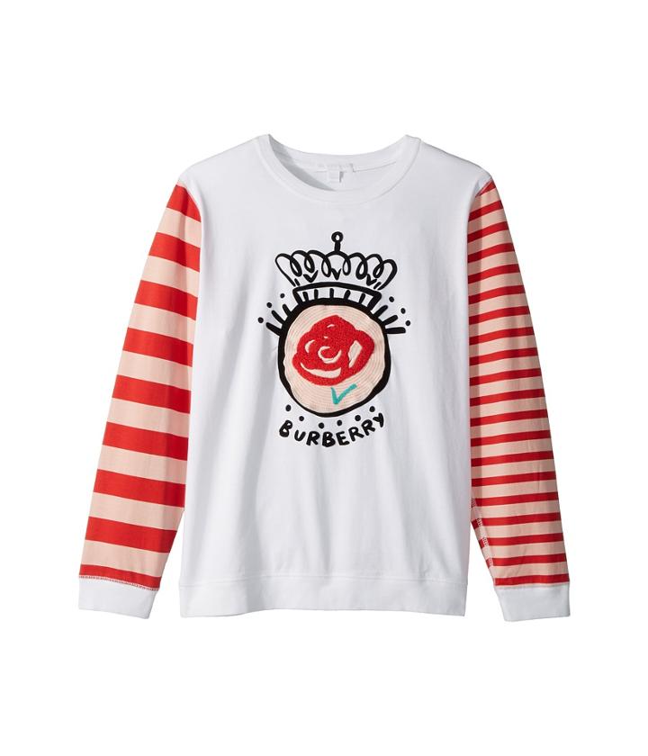 Burberry Kids - Rose Stripe Long Sleeve Tee