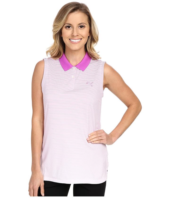 Puma Golf - 3d Stripe Sleeveless Polo