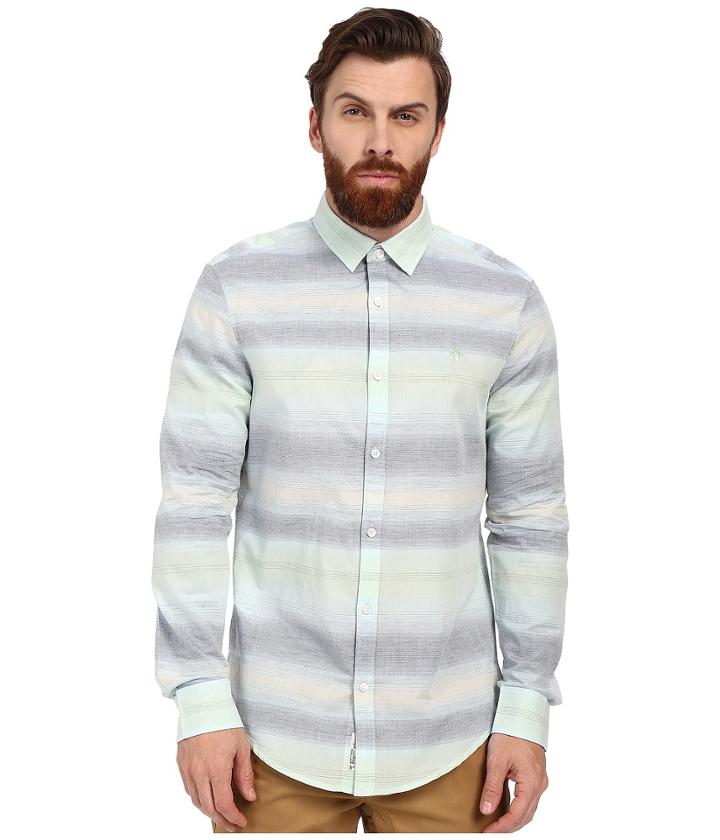 Original Penguin - Long Sleeve Gradient Horizontal Stripe