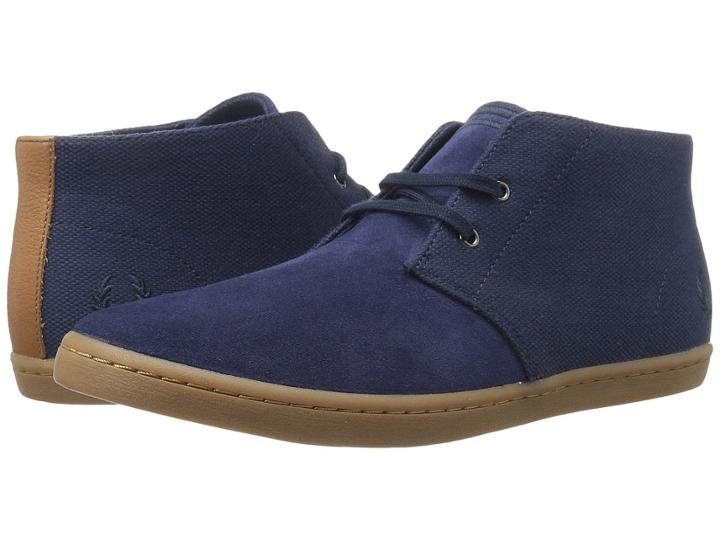 Fred Perry - Byron Mid Suede Woven Canvas